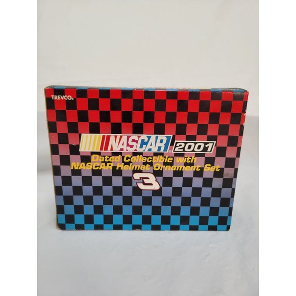 2001 Nascar Helmet Collectible Ornament Set #123 Dale Earnhardt - Trevco - Picture 3 of 7